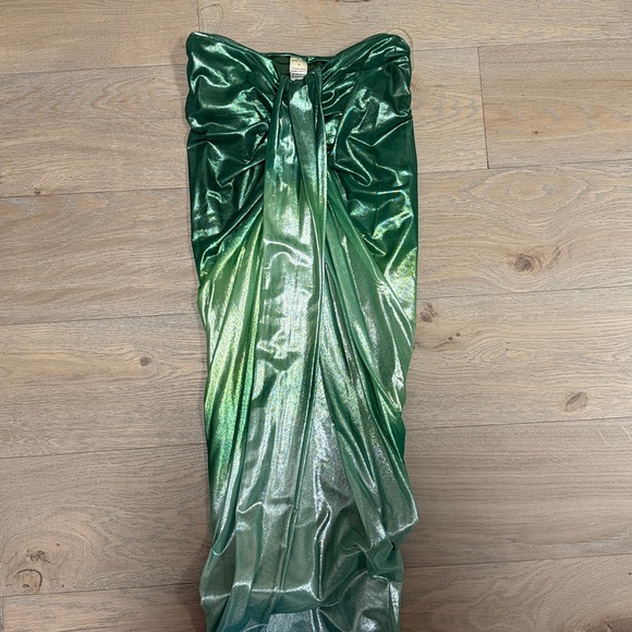 Baobab Green Ombre Strapless Maxi Dress - Picture 4 of 5